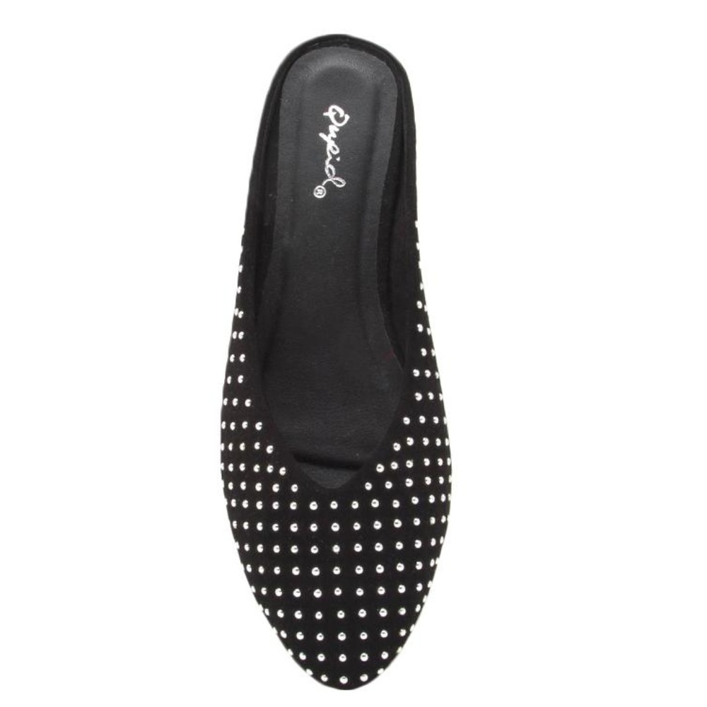 Moving Sale! Studded Suede Suede Mules - Picture 4 of 5